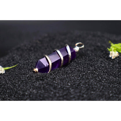 Amethyst Doppelender Anhänger - Vinterstein