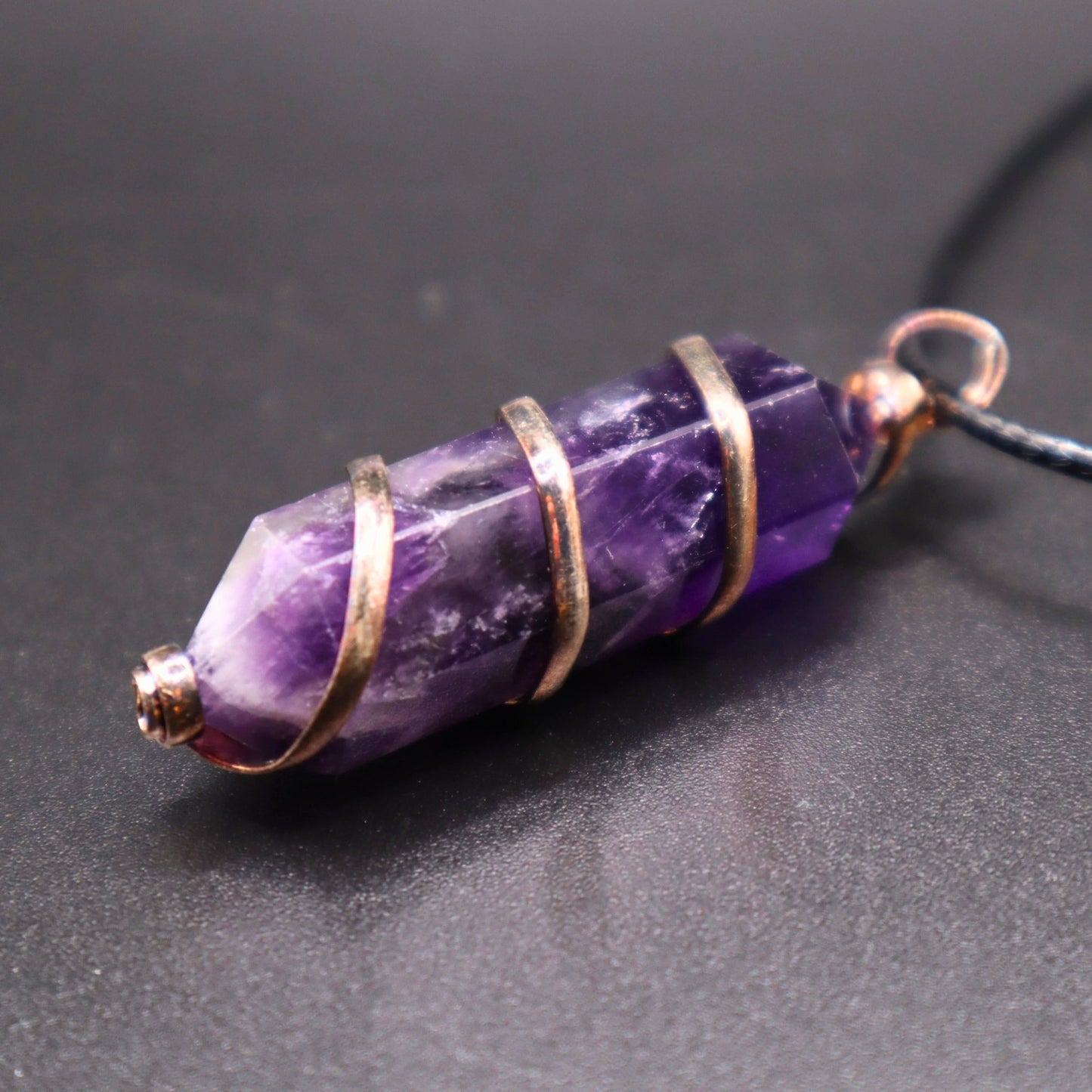 Amethyst Doppelender Anhänger - Vinterstein