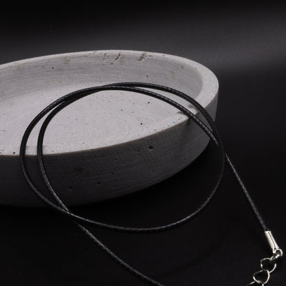 Halsband - Kordel - gewachst - 40cm - schwarz - Vinterstein