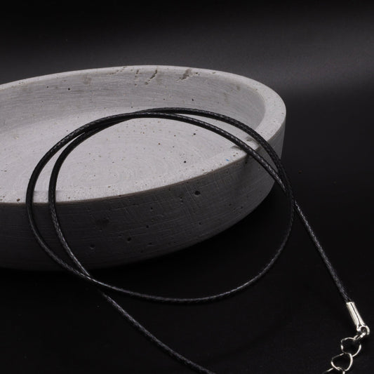 Halsband - Kordel - gewachst - 40cm - schwarz - Vinterstein