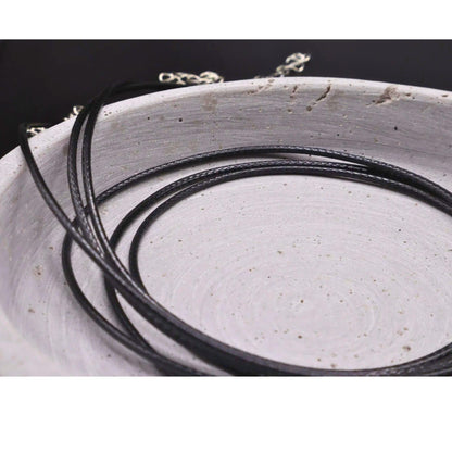 Halsband - Kordel - gewachst - 40cm - schwarz - Vinterstein
